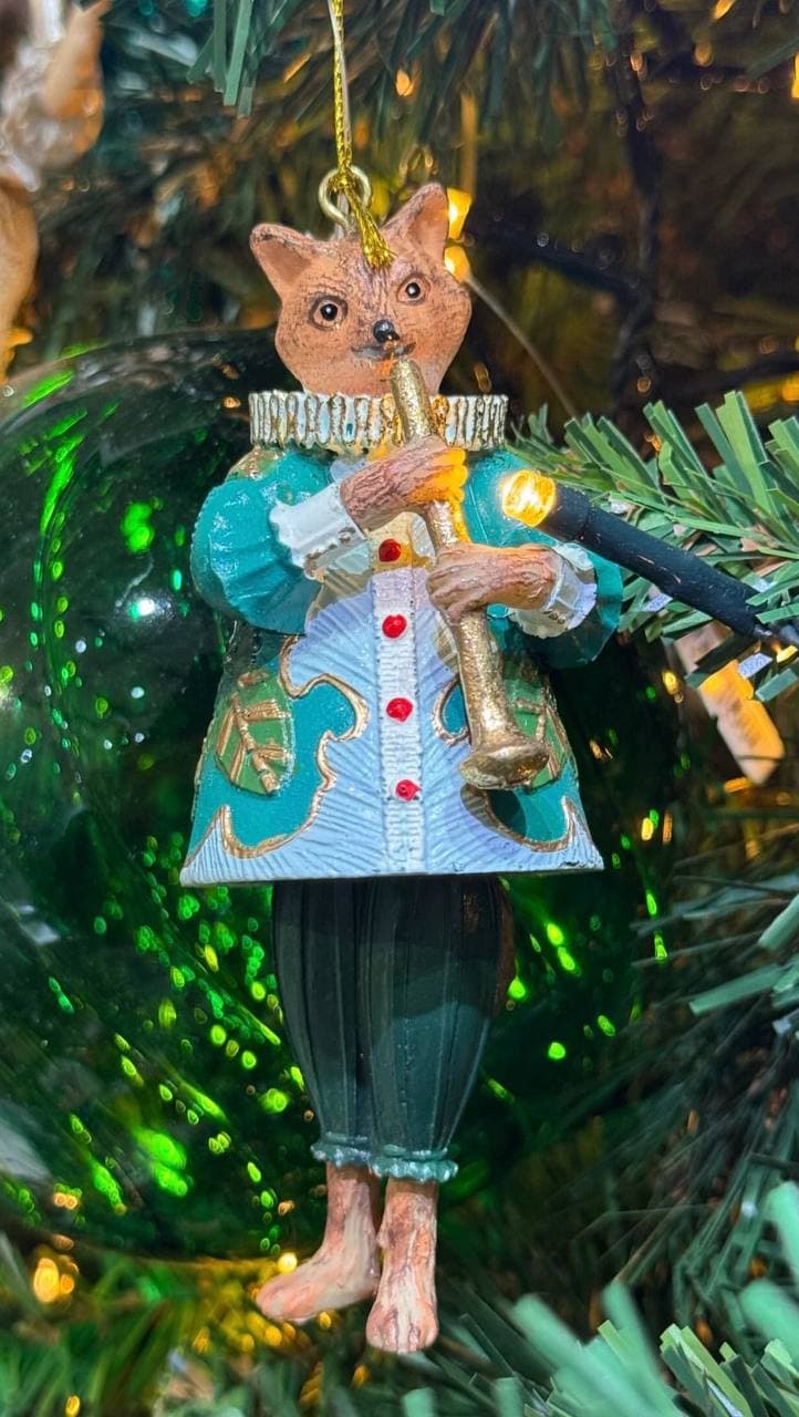 Melody Fox Ornament - Christmas Decoration - Image 1